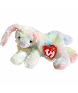 Cottonball the Ty-Dyed Easter Bunny Ty Beanie Baby Retired MWMT Collectible - $165.14 MXN