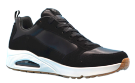 Skechers Men’s Black Uno Stacre Air Cooled Memory Foam Shoes Sneakers Size US 12 - £59.36 GBP
