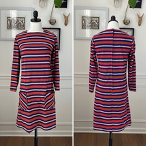 Vintage 60s Stripe A-Line Shift Dress Pockets S M - $872.35 MXN