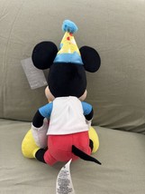 Disney Parks Mickey Mouse Happy Birthday Plush Doll NEW image 4