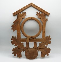 Cuckoo Clock Decorative Front Frame Carved Wood - £23.35 GBP