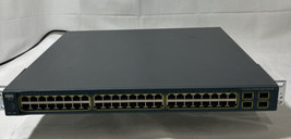 Cisco Catalyst WS-C3560G-48PS-S 48-Port Gigabit Po E Switch 15.0 Not Fact Reset - $89.99