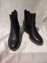 Heavenly Feet Size 5 Ankle Boots Black Leather Express Shipping - £26.55 GBP
