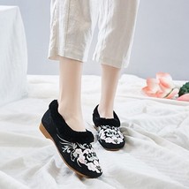 Lowers embroidered women slip on warm fur flats soft flannel cotton shoes woman fashion thumb200
