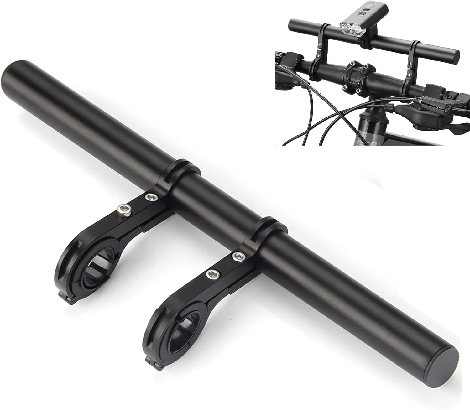 Bike Bicycle Double Handlebar Extender Extension, 11&#39;8&quot; (30 Cm) Aluminum... - $18.56