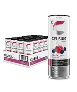 CELSIUS Sparkling Wild Berry, Functional Essential Energy Drink, 12 Fl O... - $992.47 MXN