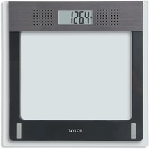 Taylor Electronic Glass Talking Bathroom Scale, 440 Lb. Capacity - £58.34 GBP