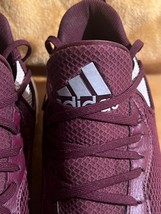 Adidas Mens Icon V Bounce Tpu Burgundy Baseball Cleats Size 13 - £16.95 GBP