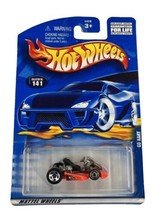 Hot Wheels Go Kart Collector 141 Day Glo Red 6 2000 - $4.99