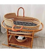 African Moses Basket Bassinet Gift For New Mom Safe,Baby Sleeping,withou... - £119.97 GBP