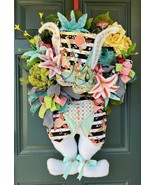 Mad Hatter Wreath, Easter Wreath, Mad Hatter Wreath, Alice In Wonderland Wreath - $346.49