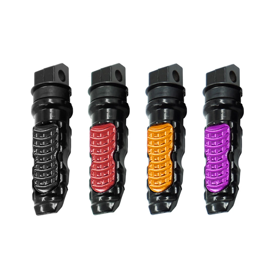 2pcs 8mm Motorcycle Rear Passenger Foot Pegs Pedals Footrest Scooter Foo... - $20.20