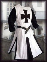 Medieval Knights Templar Tunic Surcoat &amp; Cloak Renaissance Cape LARP Cos... - £102.96 GBP