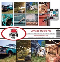 Reminisce Collection Kit 12&quot;X12&quot;-Vintage Trucks - £17.17 GBP