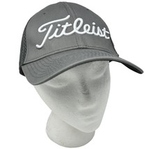 Titleist Footjoy Pro V1 Tour Stretch Flex Fitted Hat Medium / Large Gray... - $16.78