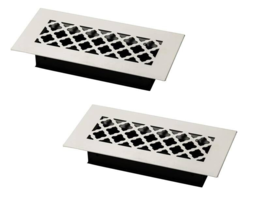Floor Supply Vent Cover w/Air-Volume Damper 10x4 DO/12x6 OF White Steelc... - $64.34
