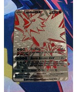 Zapdos GX Full Art Gold Metal Pokemon Card - £9.39 GBP