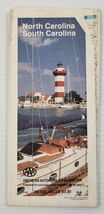 *L1) Vintage 1991 Edition AAA North South Carolina Foldable Travel Road Map - $9.89