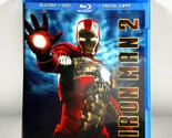 Iron Man 2 (3-Disc Blu-ray/DVD, 2010, Widescreen) Like New !  Robert Dow... - $9.48