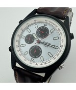VTG Elgin Quartz Watch VD112-007 Men 30m Black Leather Chronograph New B... - $1,775.74 MXN