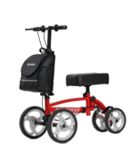 ELENKER Steerable Foldable Knee Walker with Basket and Dual Brake – Red-... - €69,42 EUR