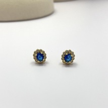 Artificial Sapphire Stud Earrings for Women - £8.78 GBP
