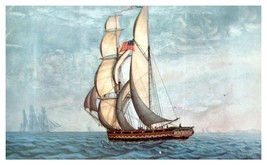 Peabody Museum of Salem Cleopatras Barge built at Salem 1816 Boat Postcard  - £6.92 GBP
