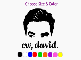 Ew David Rose Schitt&#39;s Creek Pride Vinyl Window Wall Sticker Choose Size Color - £2.25 GBP+