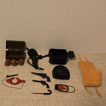 VTG 70s Marx Lone Ranger Jonny West Lot of 13 Doll Accessories Wild West Genre - $48.46