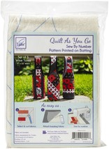 June Tailor Quilt As You Go Wine Tote-Assorted 3/Pkg - £14.80 GBP