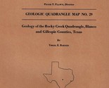 Geologic Map: Rocky Creek Quadrangle, Texas - $11.89