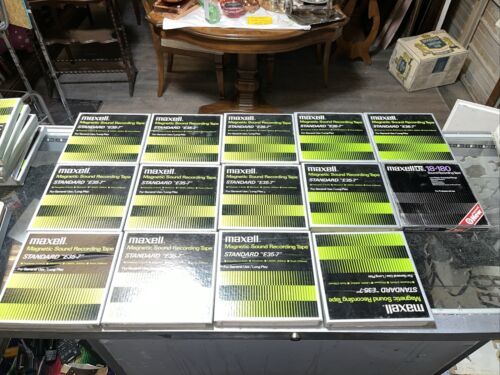 13 Lot Maxell Magnetic Sound Recording Reel Tape Ultra Dynamic UD35-7 Elvis Trib  			