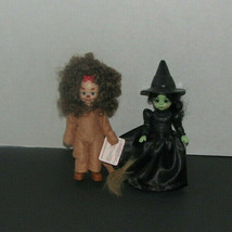 Set of 2 Madame Alexander Dolls Wicked Witch, Cowardly Lion 5 Inch MacDonalds - $16.81