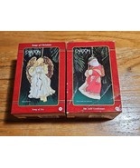 Angel of JOY Ans Jolly Gentleman Lot of 2 Carlton Cards Ornaments Santa - $376.03 MXN