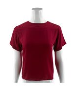 VTG Anna and Frank Womens Silk Top Size Small Petite Red Short Sleeve Bl... - $454.01 MXN