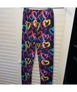 Girls, colorful heart print leggings by Syleia size medium/8 - £6.20 GBP