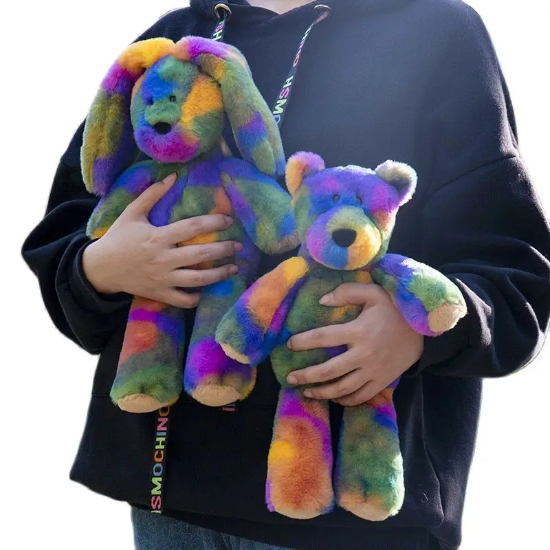 Fantastic Rainbow Colorful Plush Unicorn Plush Toy Stuffed Animals Bear Rabbit - £16.96 GBP+