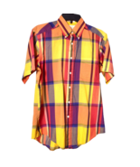 Saddlebred Men&#39;s Short Sleeve Button Down Shirt Made in the USA Size Medium - £13.62 GBP