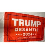 Ron Desantis Donald Trump Flag Republican 2024 USA Sign 3x5&#39; - $14.85