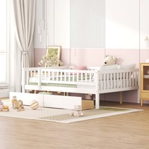 White Wood Daybed with 2 Drawers - $5,647.72 MXN
