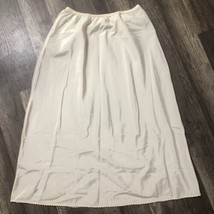 VTG Nordstrom Half Slip Nylon Rayon Poly Size Medium Beige Union Made US... - $20.53 CAD