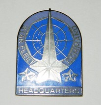 Star Trek Classic TV Star Fleet Command Headquarters Badge Metal Pin 198... - £11.19 GBP