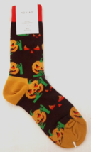 SCARRY PUMPKIN Halloween Women&#39;s Socks Crew Casual Shoe Size 9-11  Novel... - £5.51 GBP