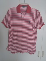POLO RALPH LAUREN CUSTOM FIT LADIES SS STRIPED POLO SHIRT-S-GENTLY WORN-... - $7.69