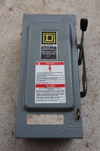 Square D D222N General Heavy Duty Safety Switch Fuseable 60 Amp 240 VAC ... - $89.05