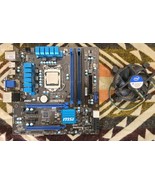 MSI H77MA-G43 Intel H77 DDR3 LGA 1155 Micro ATX Motherboard w/ i3-3240 CPU! - $79.19