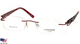 New Lumiere Eyewear LUMI2 Bordeaux Eyeglasses Glasses Rimless 48-19-140mm &quot;Read&quot; - £50.71 GBP