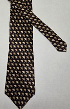 GANT Men’s 100% Silk Geometric  Black Tie 57” Long 3.75” - $8.90