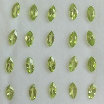 Natural Peridot Marquise Faceted Cut 6X3mm Parrot Green Color VS Clarity Loose G - £0.88 GBP