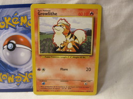 1999 Pokemon Card #28/102: Growlithe - Base Set - £2.35 GBP